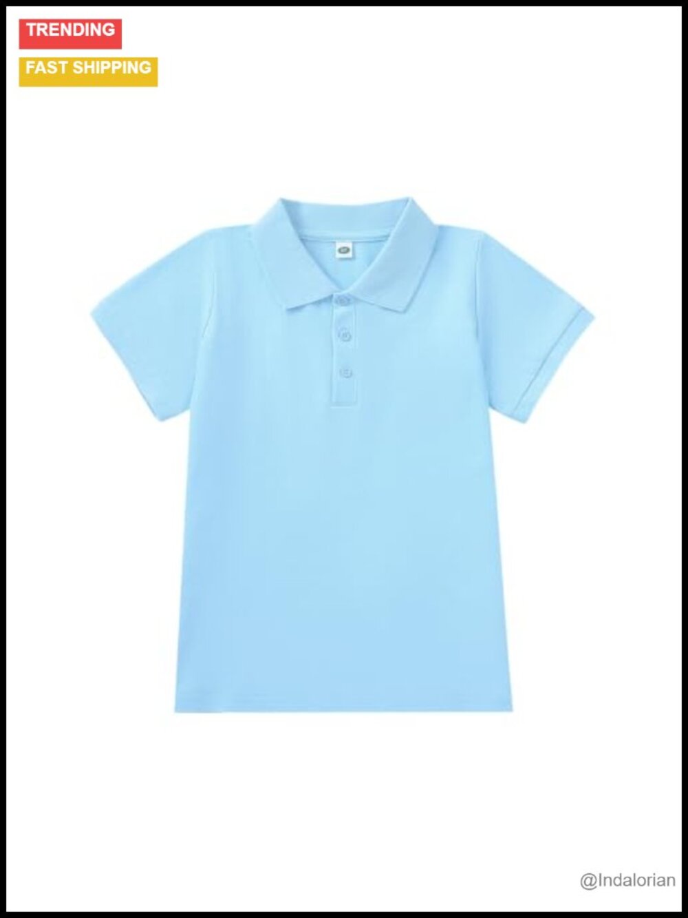 Unisex School Uniform Short-Sleeve Polo Shirt, Cotton Blend, Regular Fit